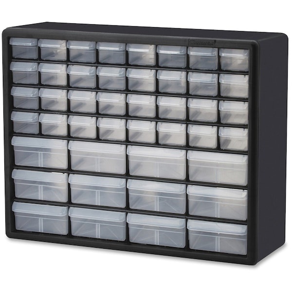 Storage Cabinet with 44 Drawers, Polystyrene, 15.8" H x 6.4" D